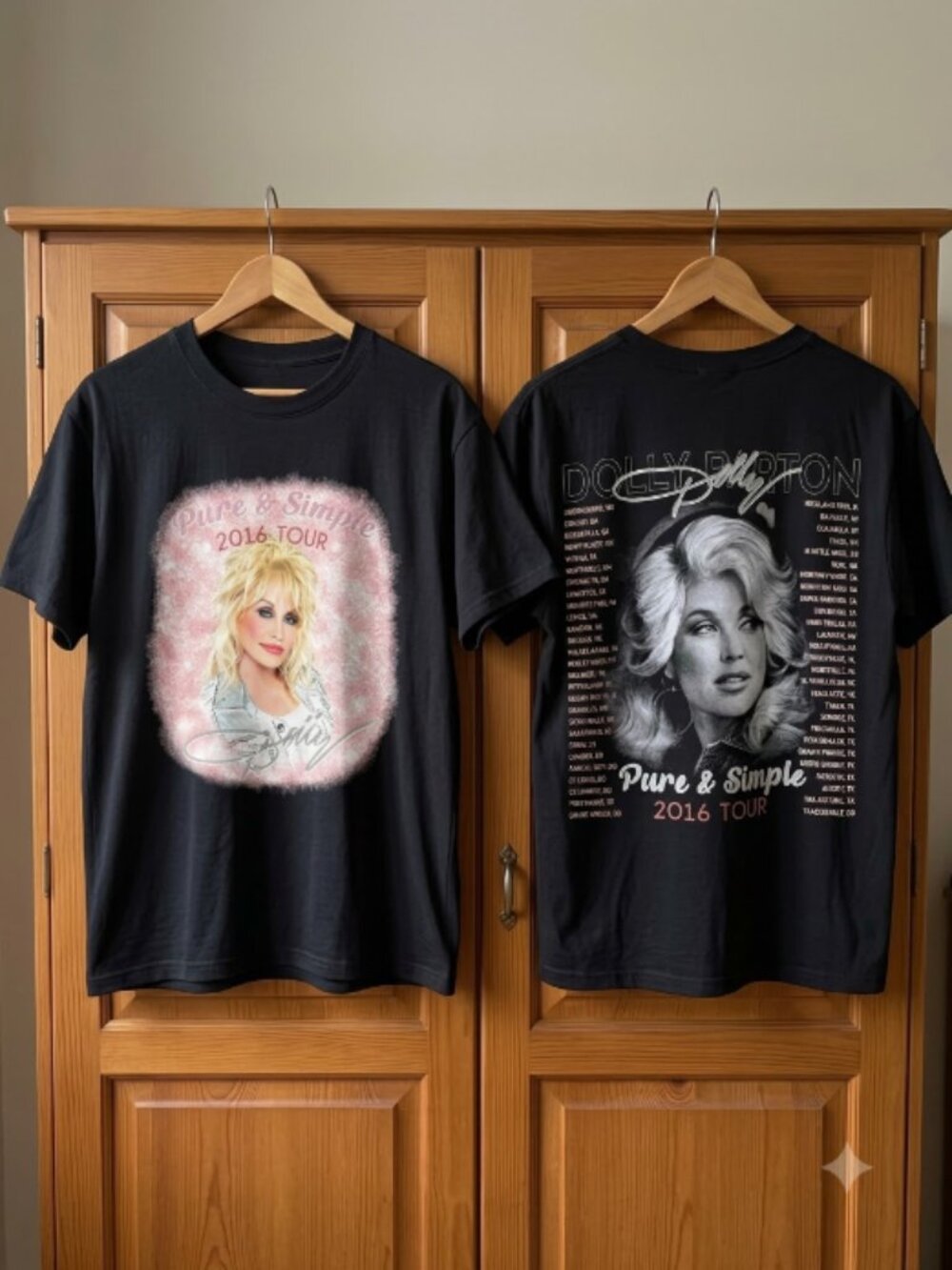Dolly Parton 2016 Tour Pure Simple Country Music Graphic T Shirt